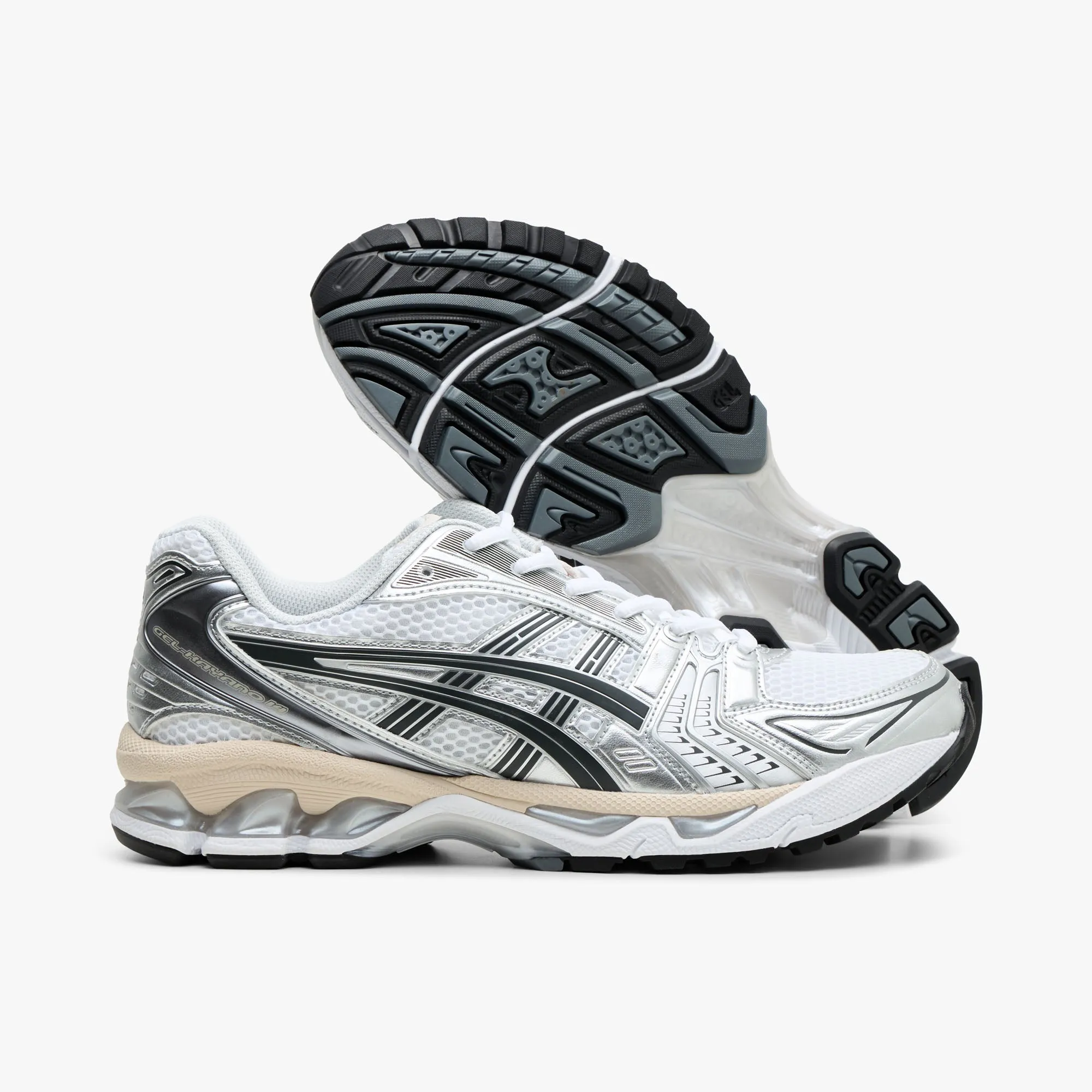 moderate - performance specification shoes ASICS GEL-Kayano 14 White / Graphite Grey