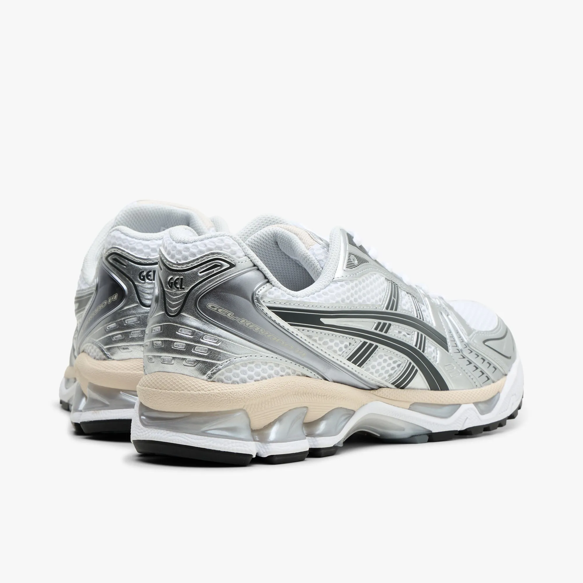 ASICS GEL-Kayano 14 White / Graphite Grey evening run