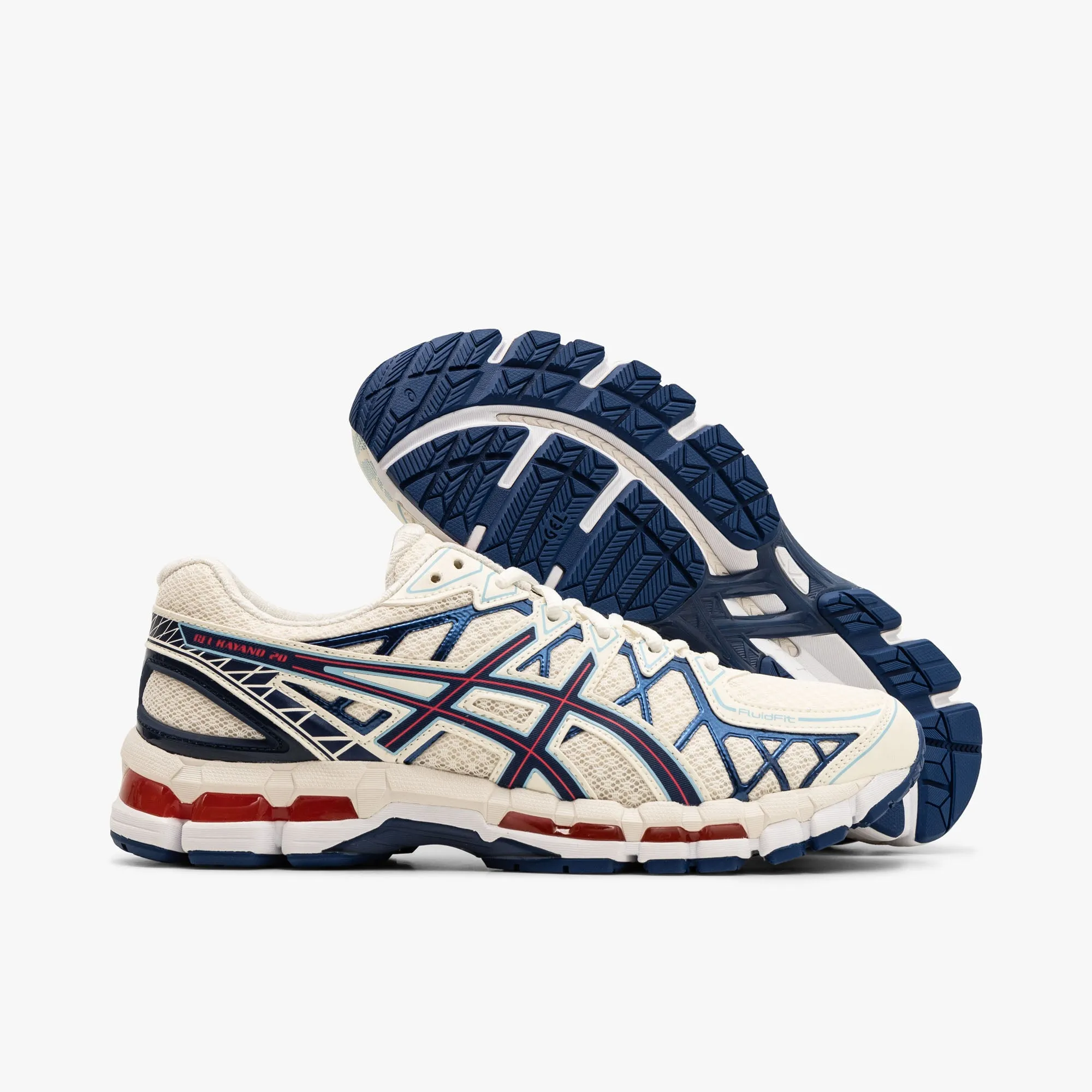 Athletic ASICS Gel-Kayano 20 Cream / Deep Marine