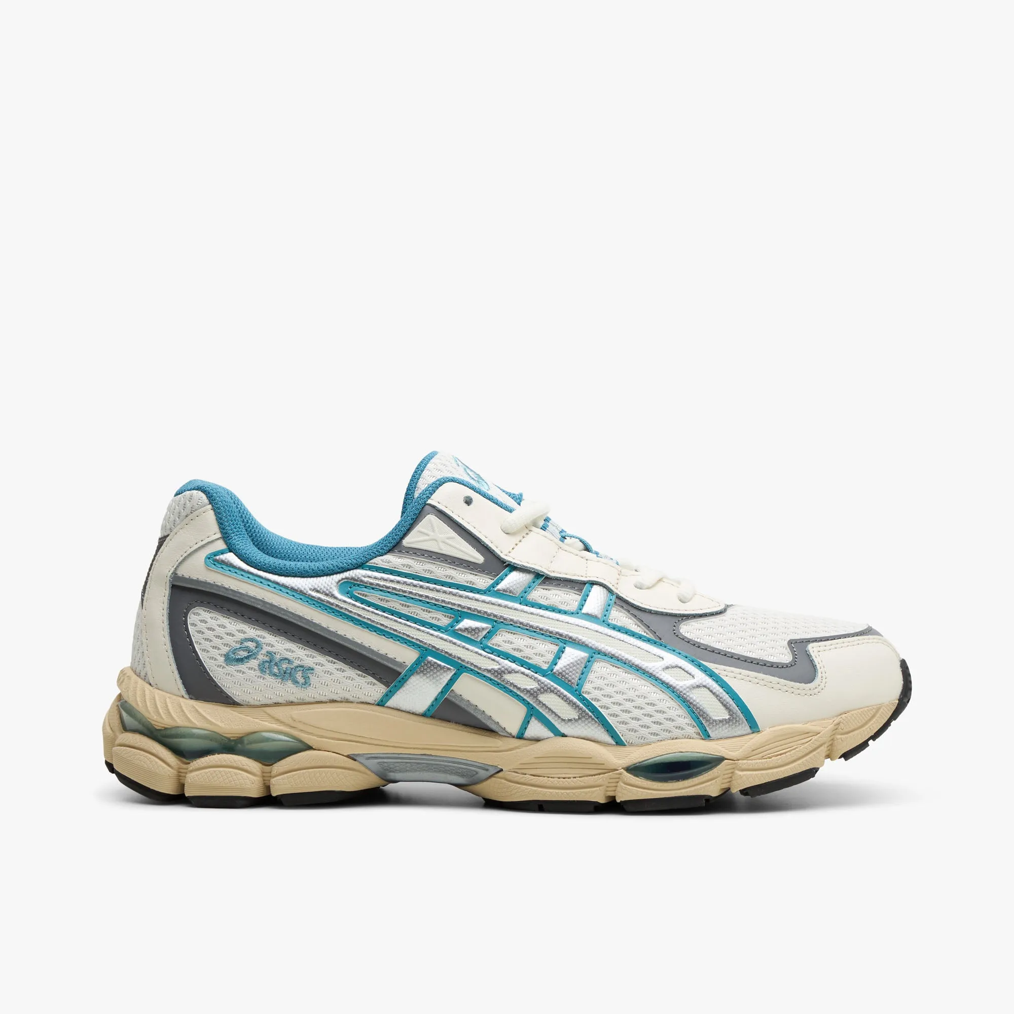 Firm Grip daytime - running appeal ASICS GEL-NYC 2055 Cream / Blue Teal
