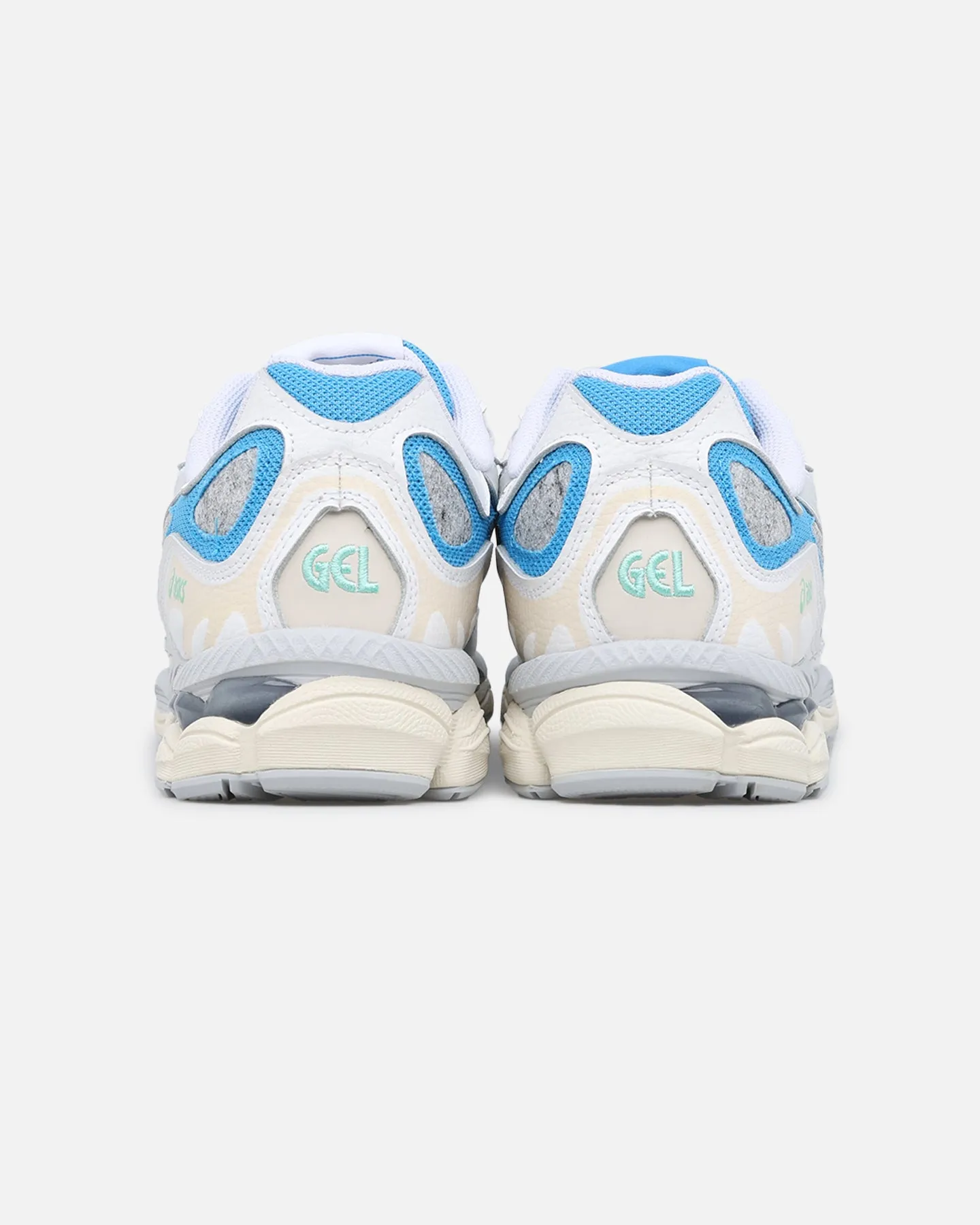 Asics GEL-NYC White/Dolphin Blue Seamless Fit Running Errands