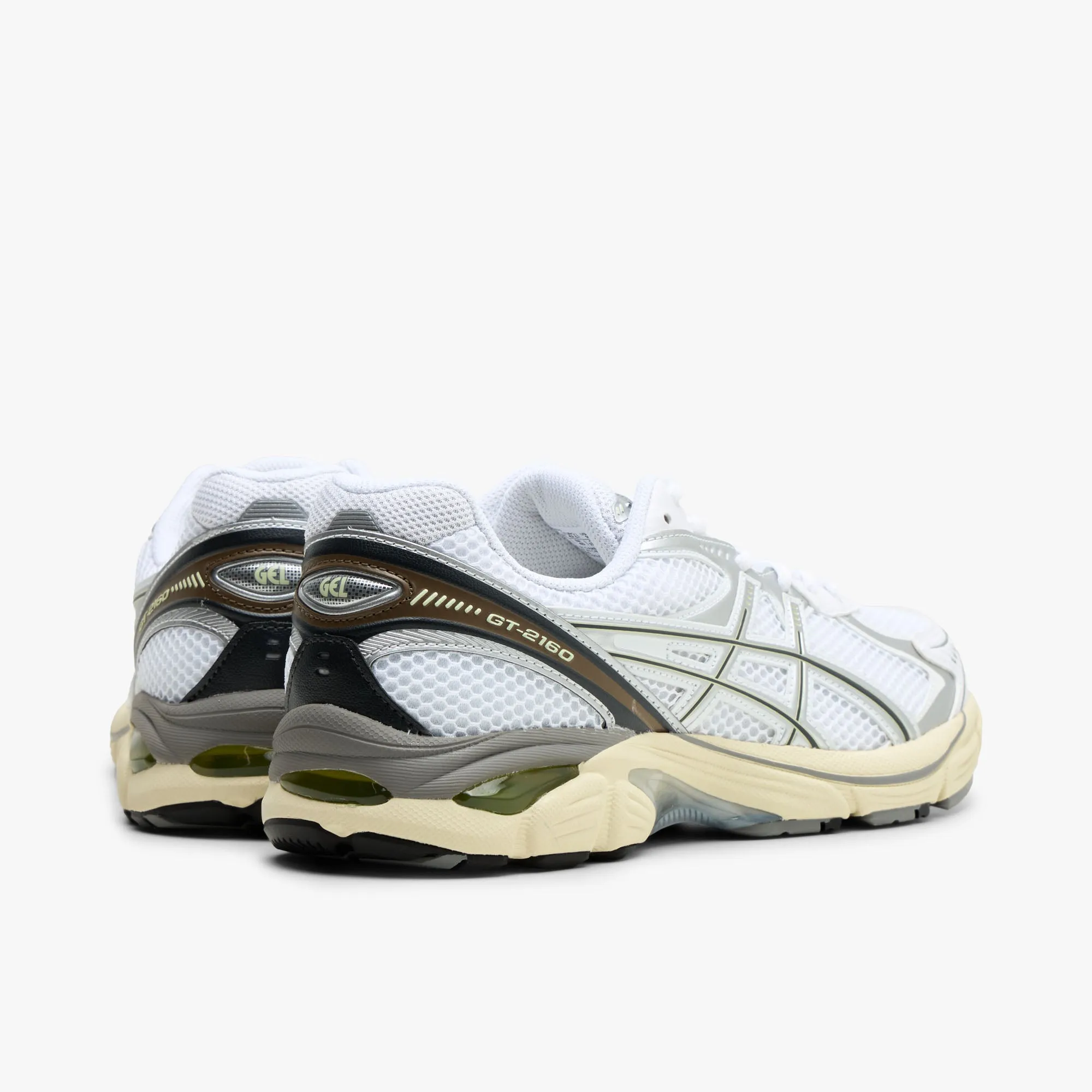 ASICS GT-2160 White / Brown - Silver beach running shoe environment