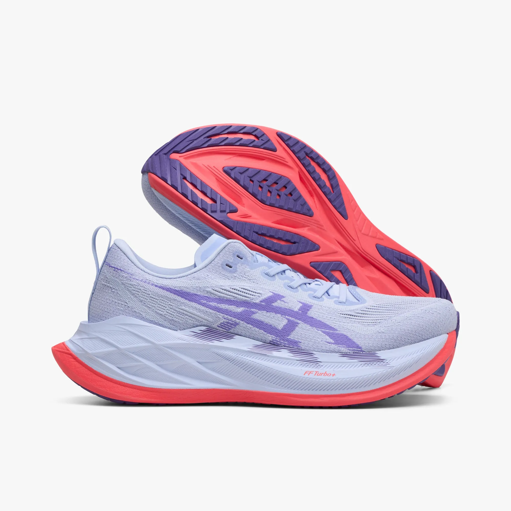 Aerodynamic Shape Classic Style ASICS Superblast 2 Blue Fade / Edo Purple
