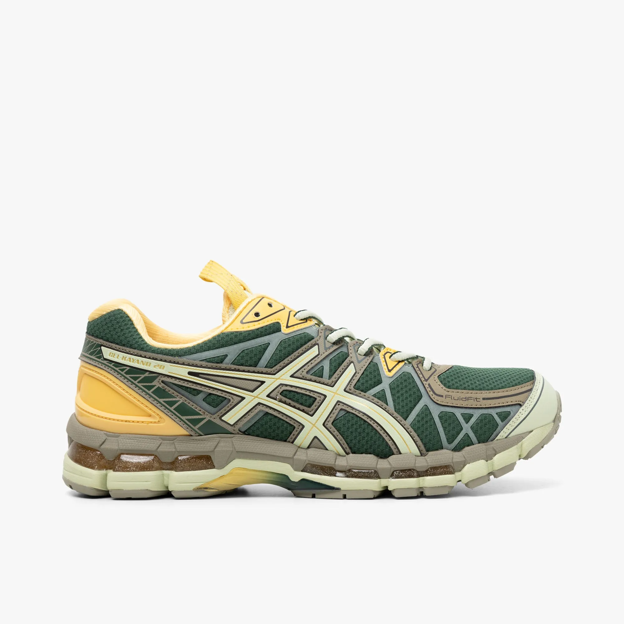 Trail Ready Fit modern shoe design ASICS UB10-S Gel-Kayano 20 Hunter Green / Jade