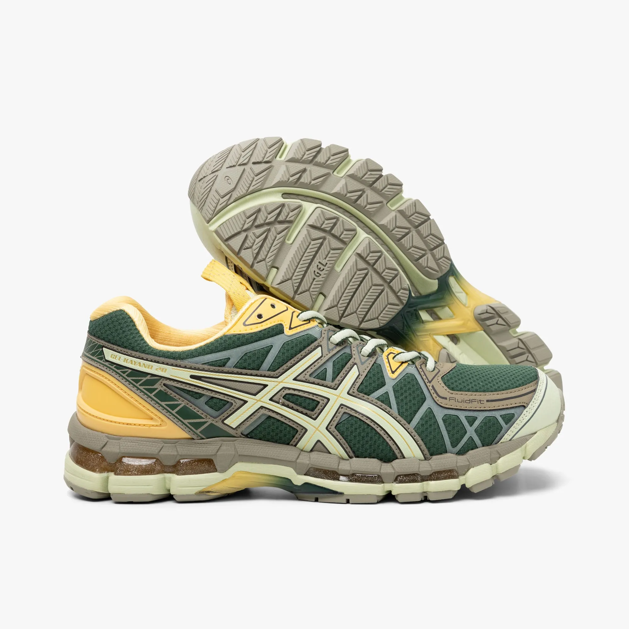 ASICS UB10-S Gel-Kayano 20 Hunter Green / Jade leather - upper - quality shoes stretchy flexibility