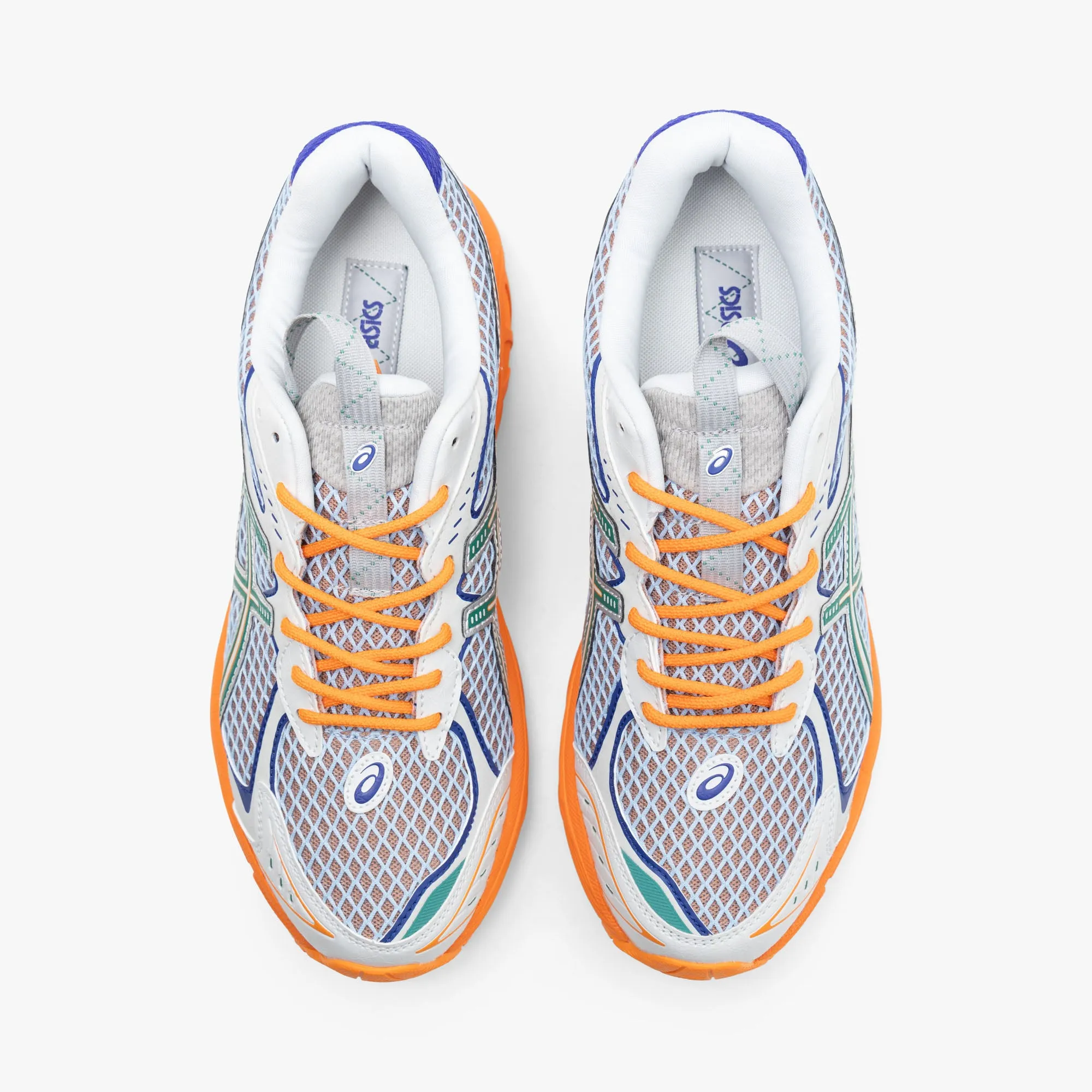 running in the sun shoes ASICS UB7-S GT-2160 Lava Orange / Jasper Green