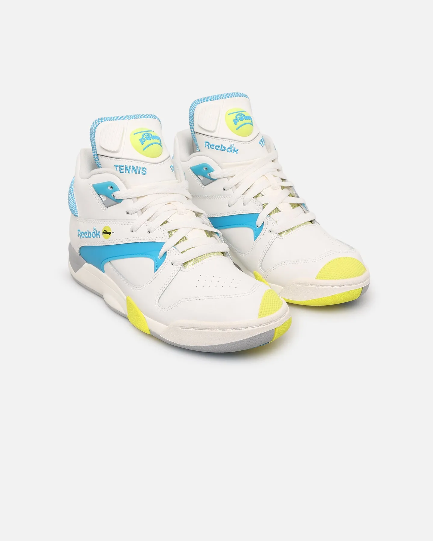 Reebok Court Victory Pump Chalk/Blue Comfort Flex Bone Aid