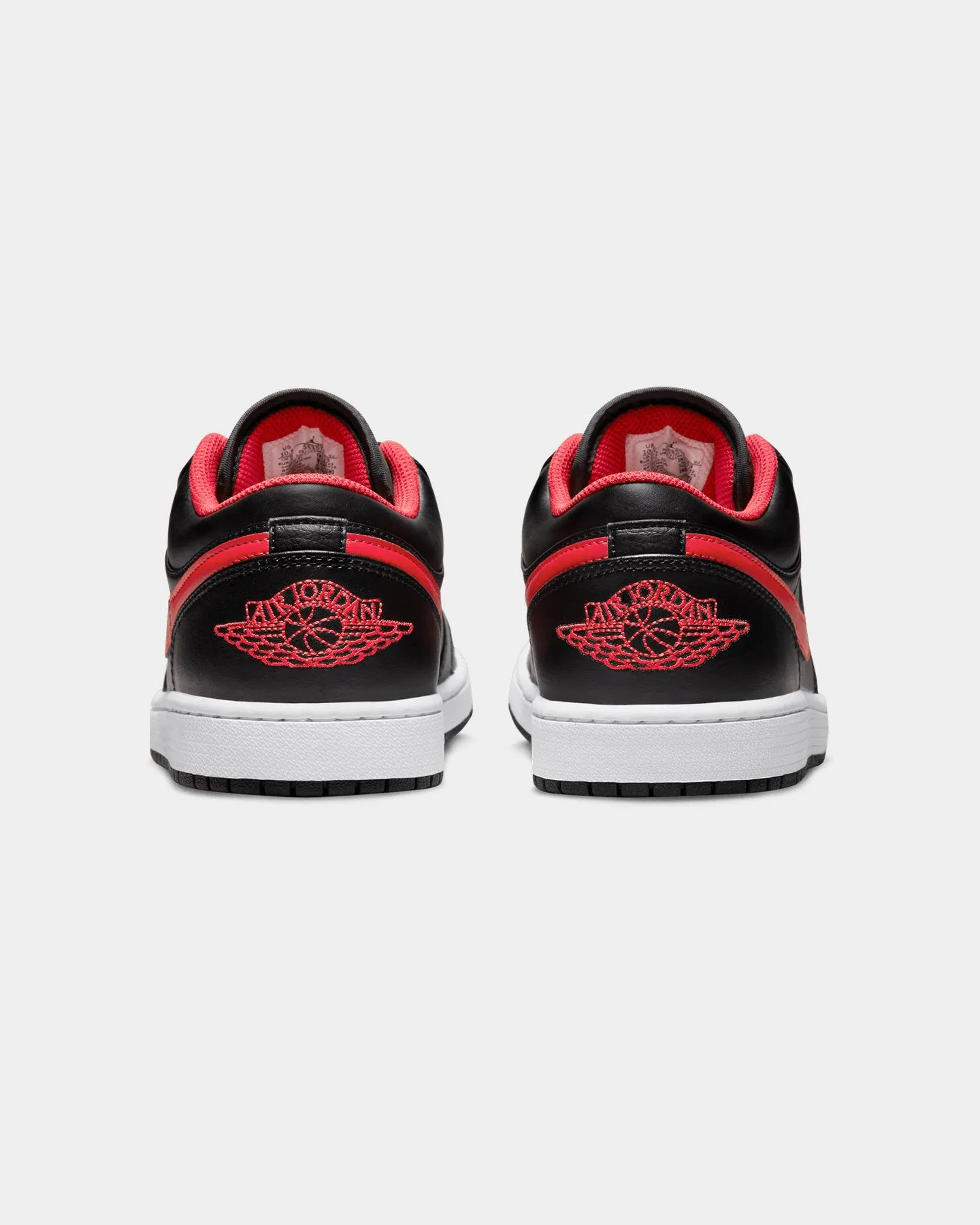 Gel Soft Breathable Material Jordan Air Jordan 1 Low "White Toe" Black/Fire Red-White