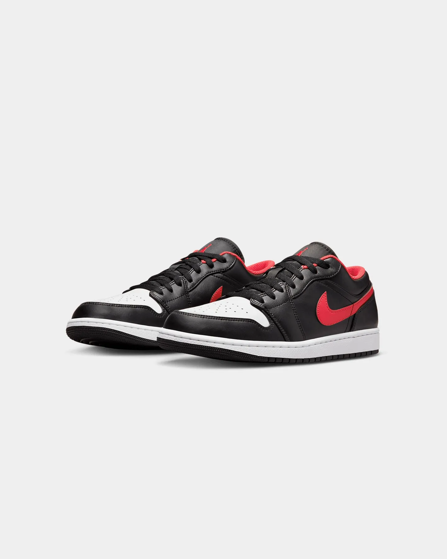Earth Base Anti Bacterial Jordan Air Jordan 1 Low "White Toe" Black/Fire Red-White