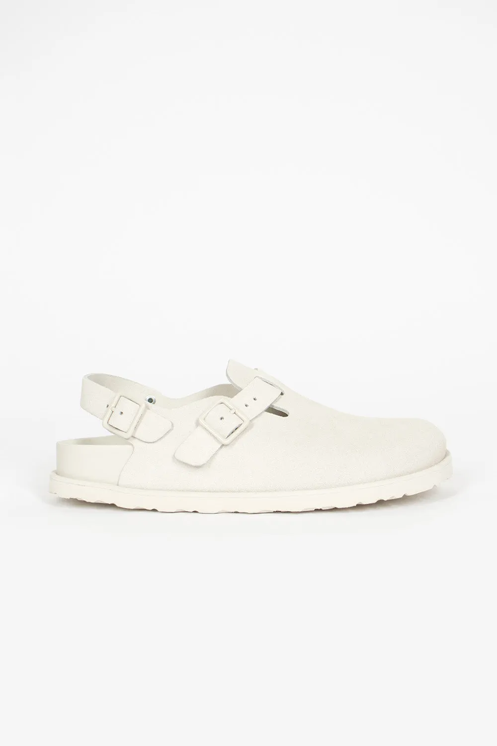 Tokio Suede Clog Bone Bold Neon Cotton Base