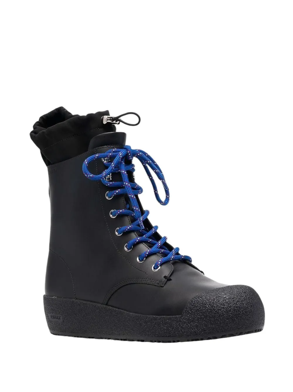 Utility Style Bally Cutter 6228415 Men's Black Shearling-Lined Leather Boot