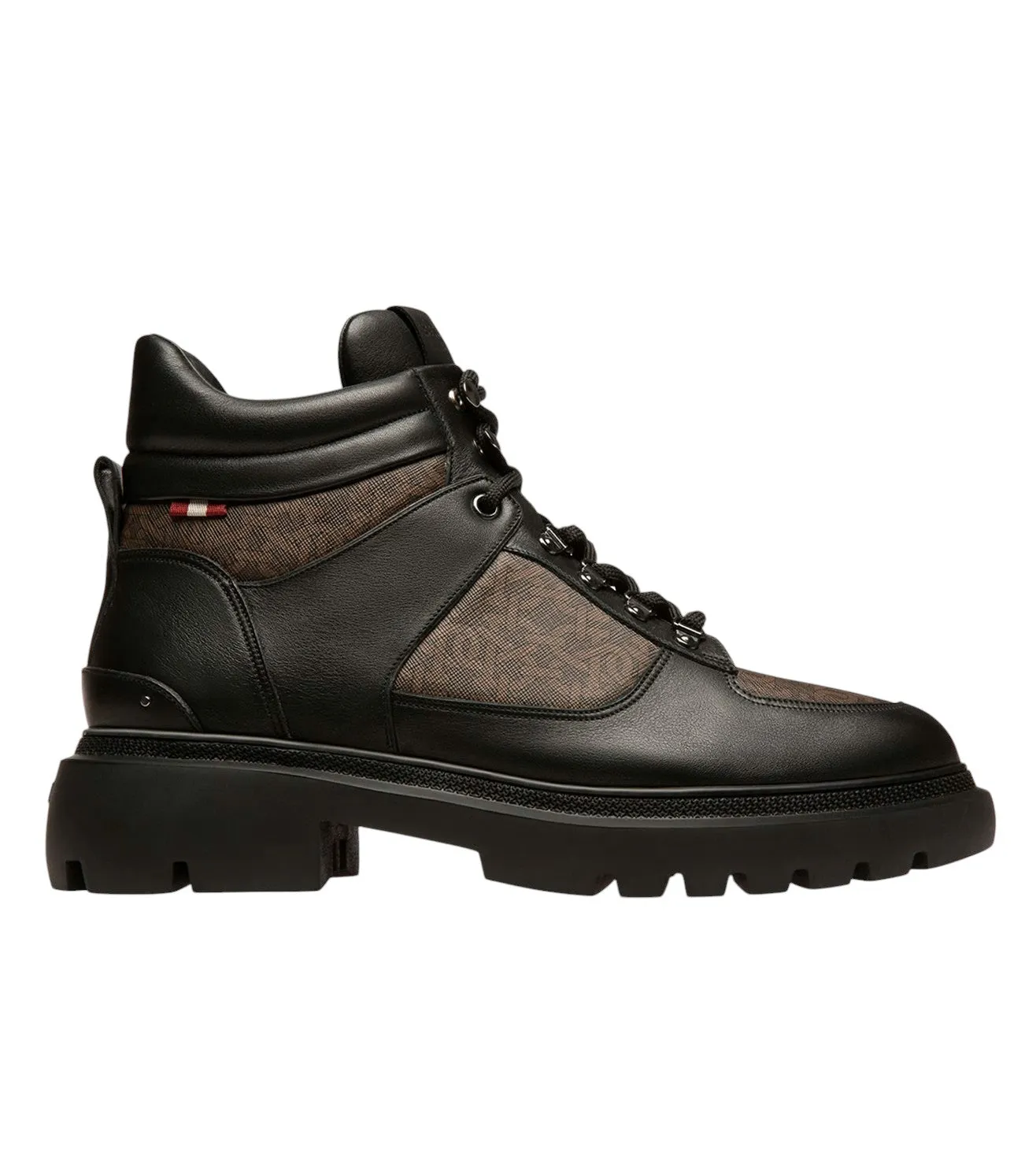 Bootie Cut Bally Valensy 6239846 Black Monogram Leather Boots