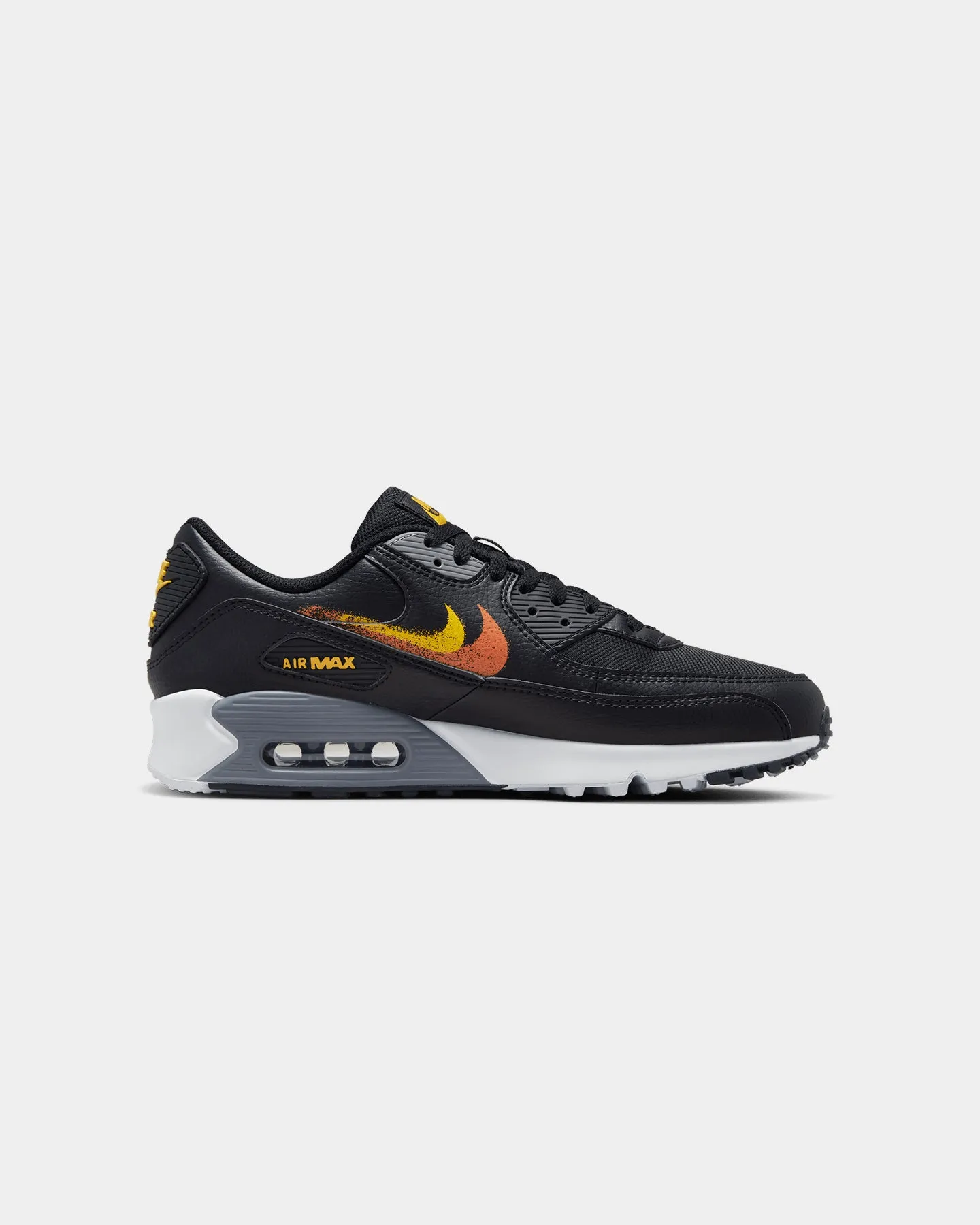 Nike Air Max 90 Black/Safety Orange Zip Fast City Run