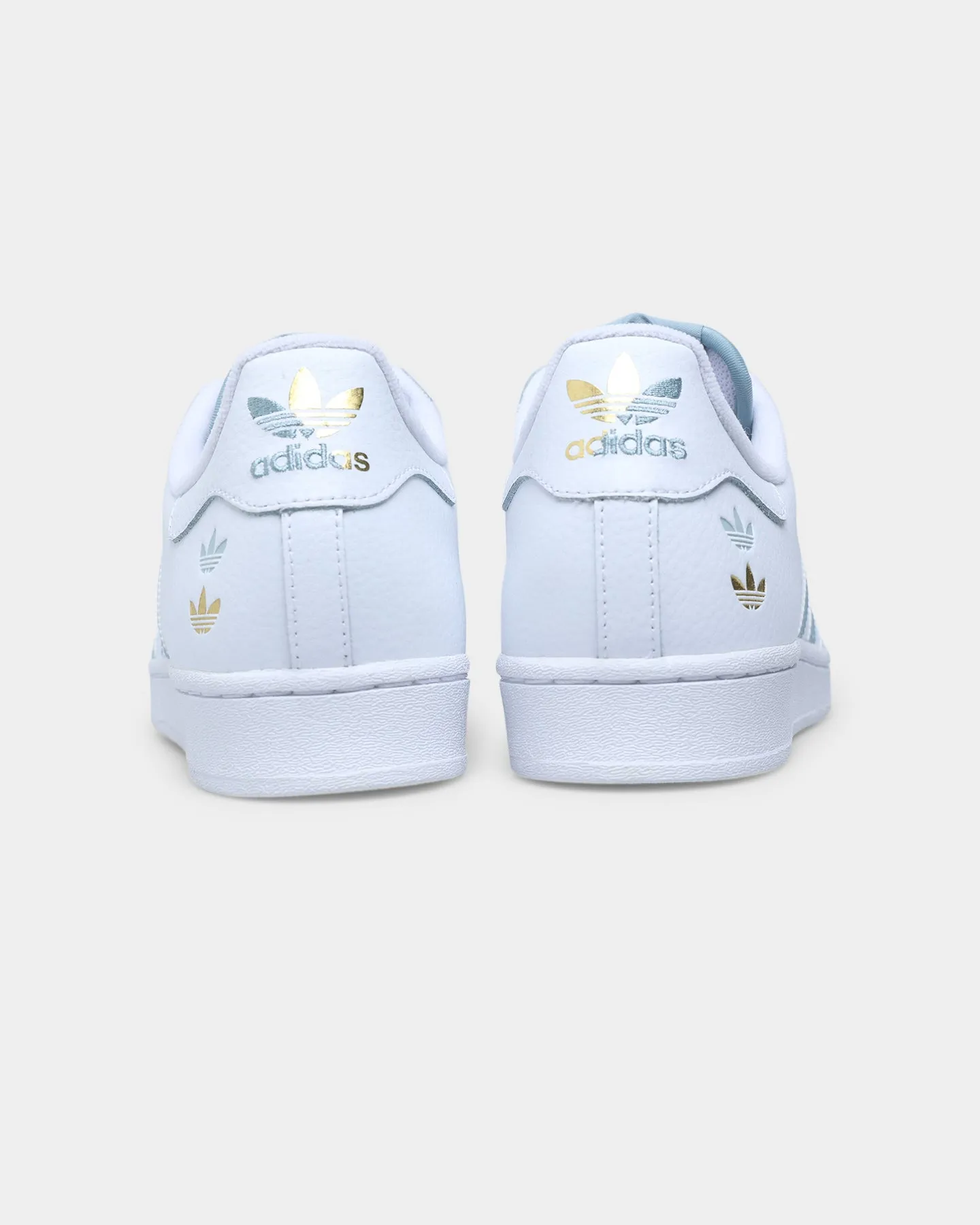 Adidas Superstar Cloud White /  Magic Grey / Gold Foil Elegant Mood