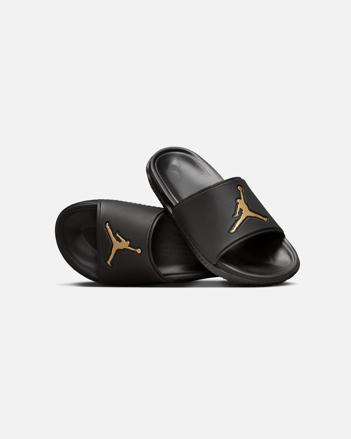 Soft Jordan Jumpman Slides Black/Metallic
