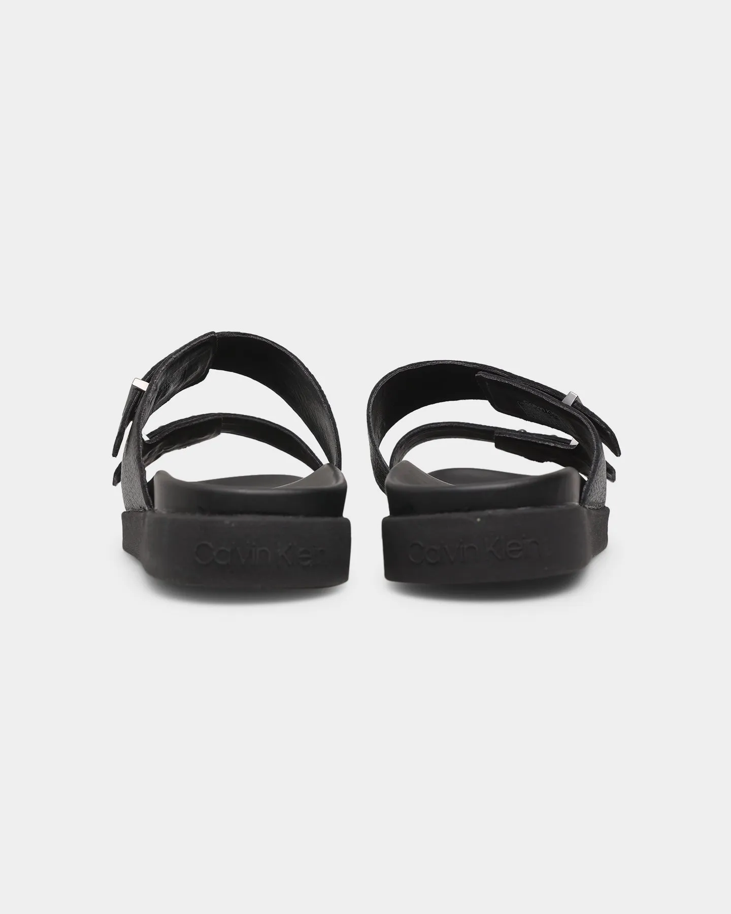 Soft Sport Edge Calvin Klein Leather Sandals CK Black