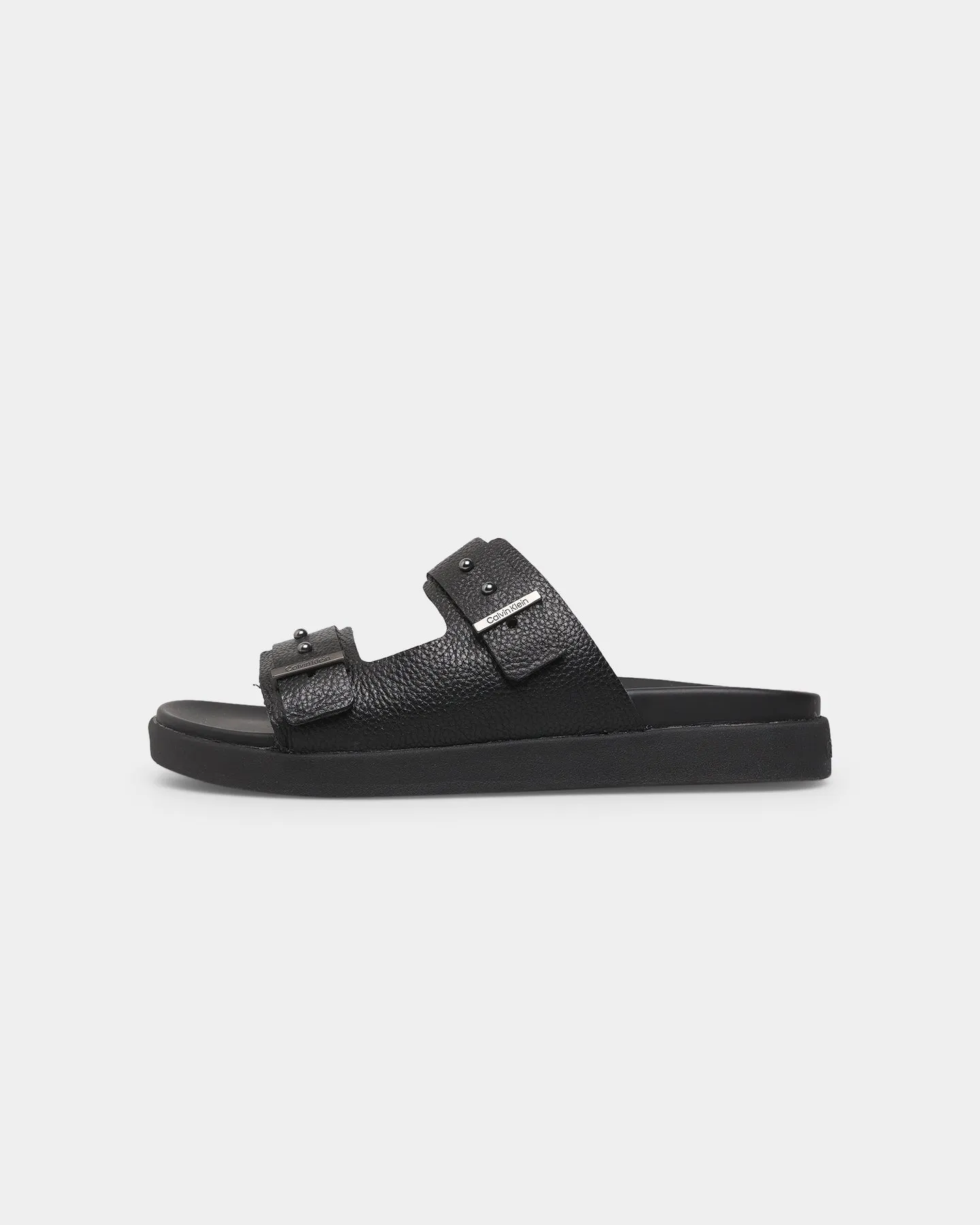 Easy Wear Calvin Klein Leather Sandals CK Black