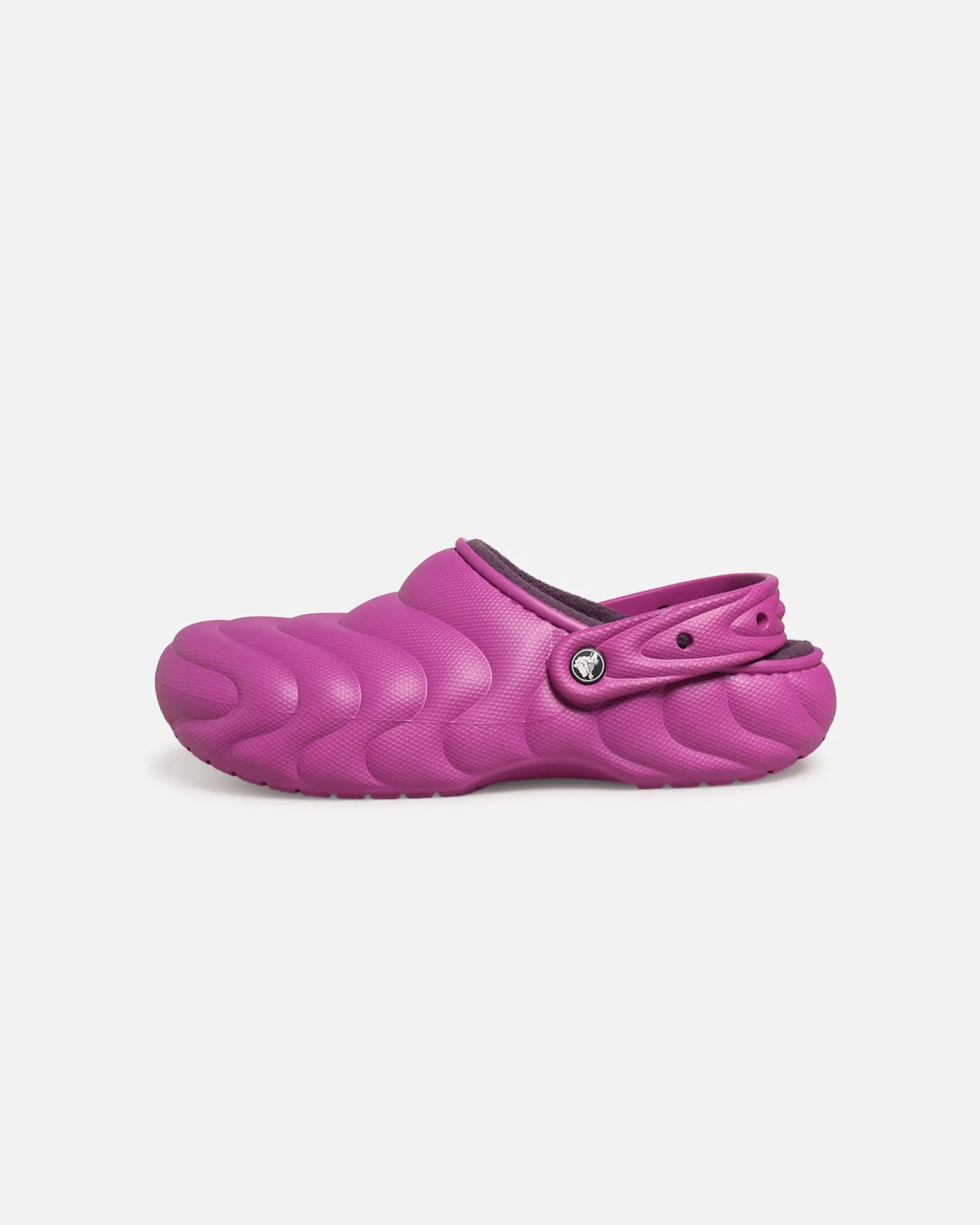 Curve Hug Crocs Classic Lined Over Puff Clog Purple