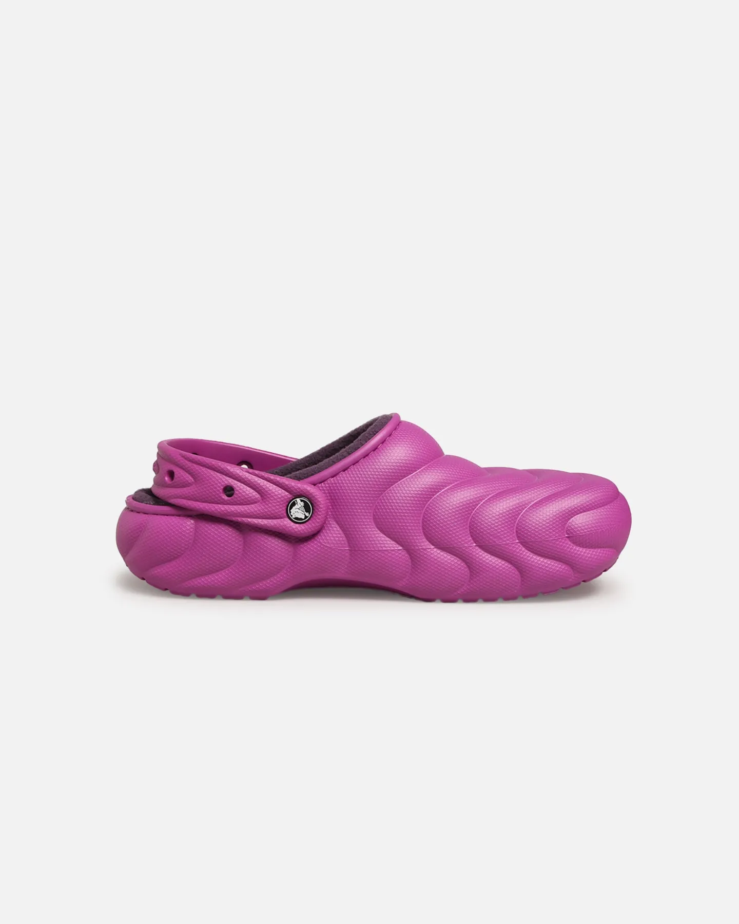 Crocs Classic Lined Over Puff Clog Purple Narrow Fit Kids Fun
