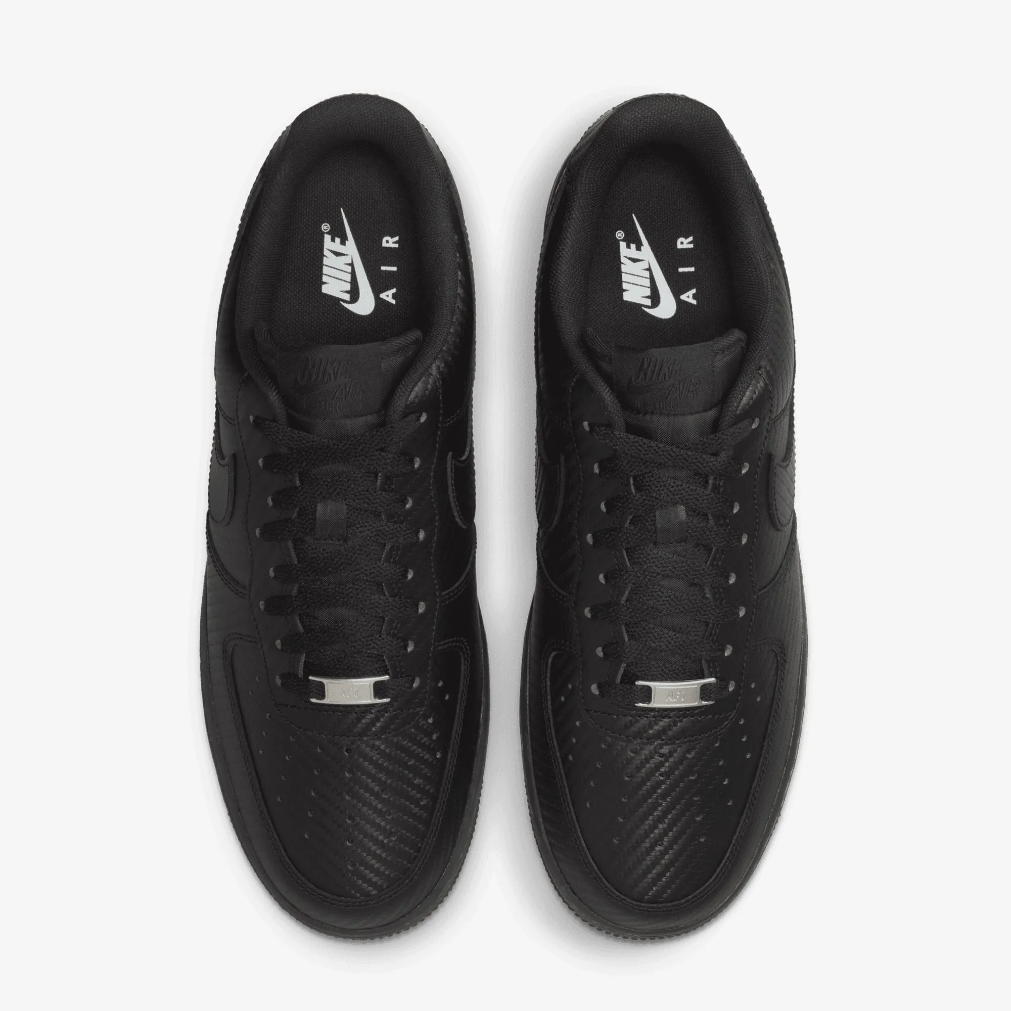 NIKE | AIR FORCE 1 '07 TEXTURE { BLACK/BLACK Ankle Strap Reinforced Midfoot