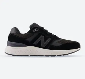 single - colored running in stadium tracks shoes Men's Wide Fit New Balance MW880BK6 Walking/Running Sneakers - Fresh Foam