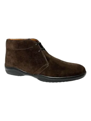 Bally Milkom 6209552 Men's Coffee Calf Suede Leather Boots Trail Strength