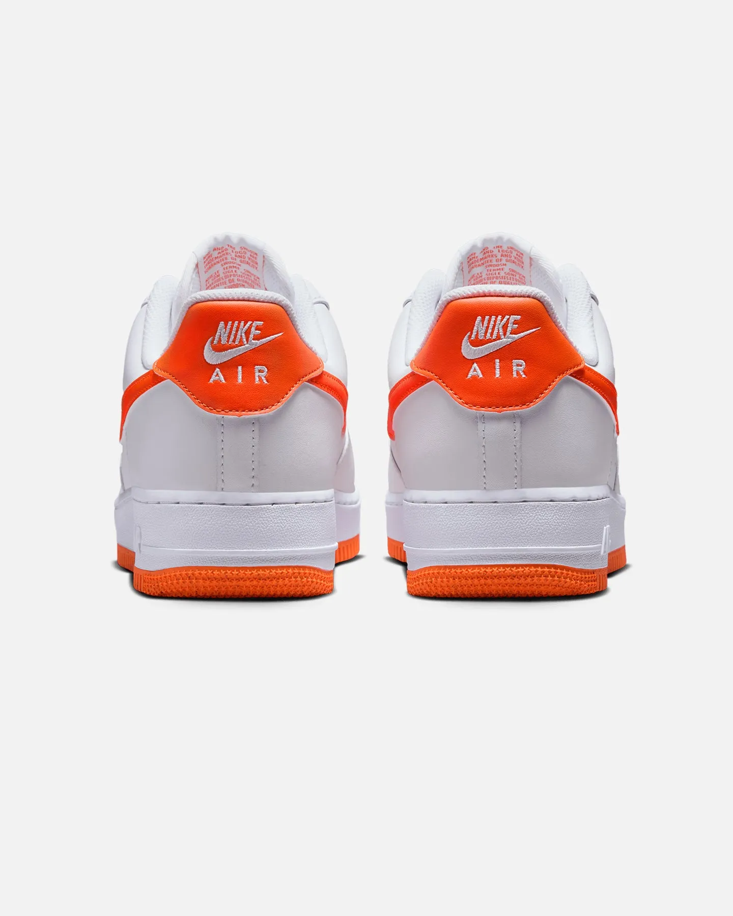 Nike Air Force 1 '07 White/Safety Orange Stud Cool