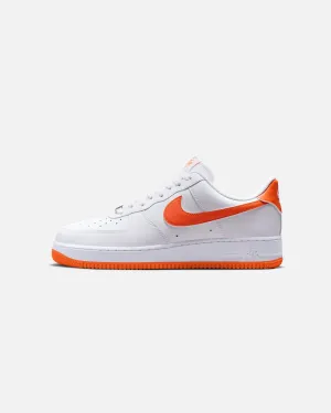 Stone Glam zipper Nike Air Force 1 '07 White/Safety Orange