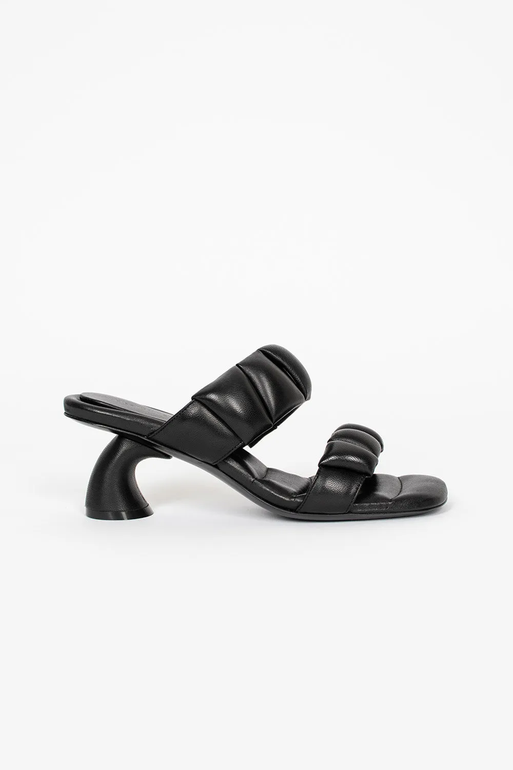 night walk Padded Healed Sandals Black