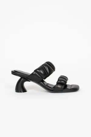 night walk Padded Healed Sandals Black