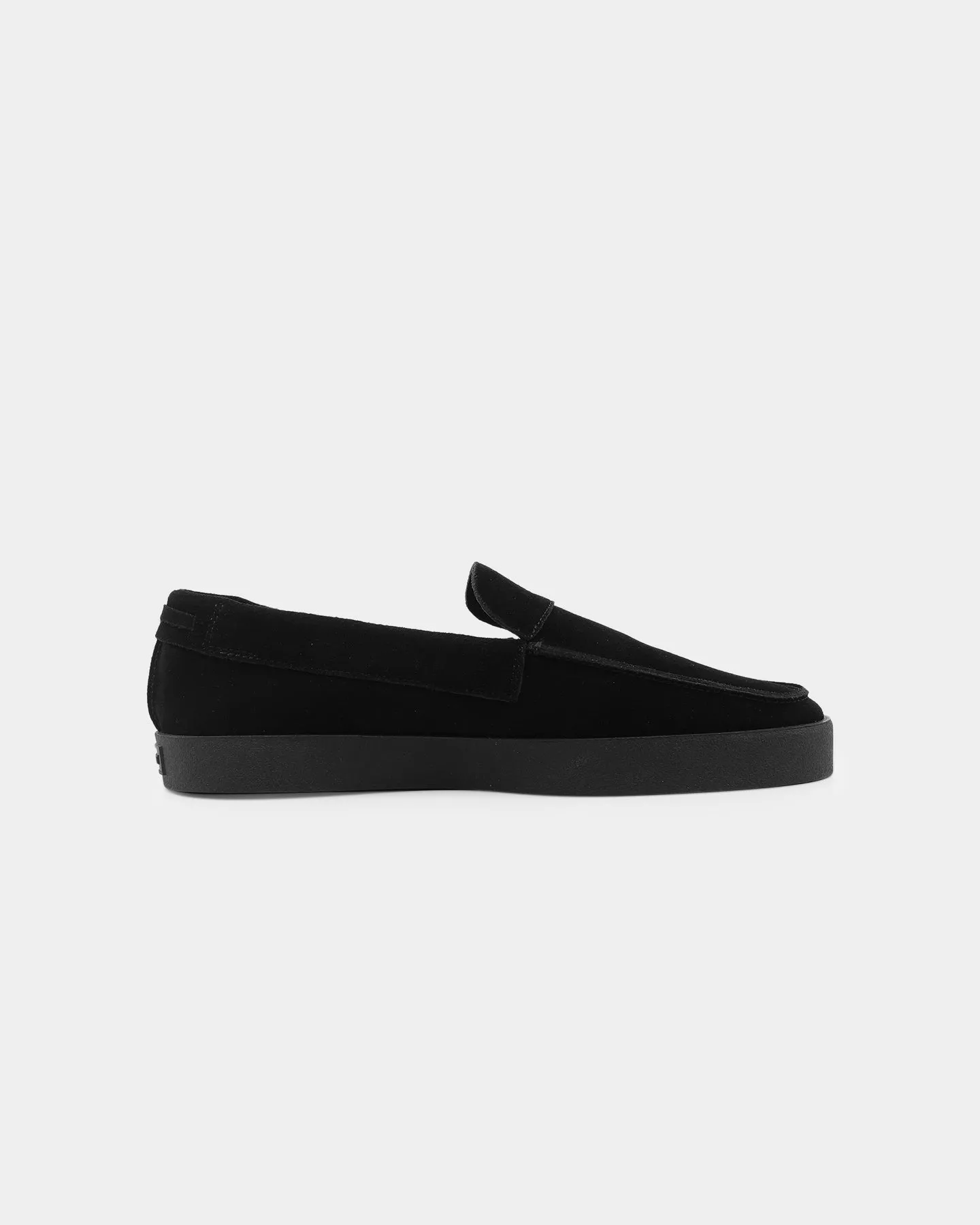Saint Morta Hemisphere Suede Slip On Loafer Black/Black Peace Step Ergonomic Cold Weather