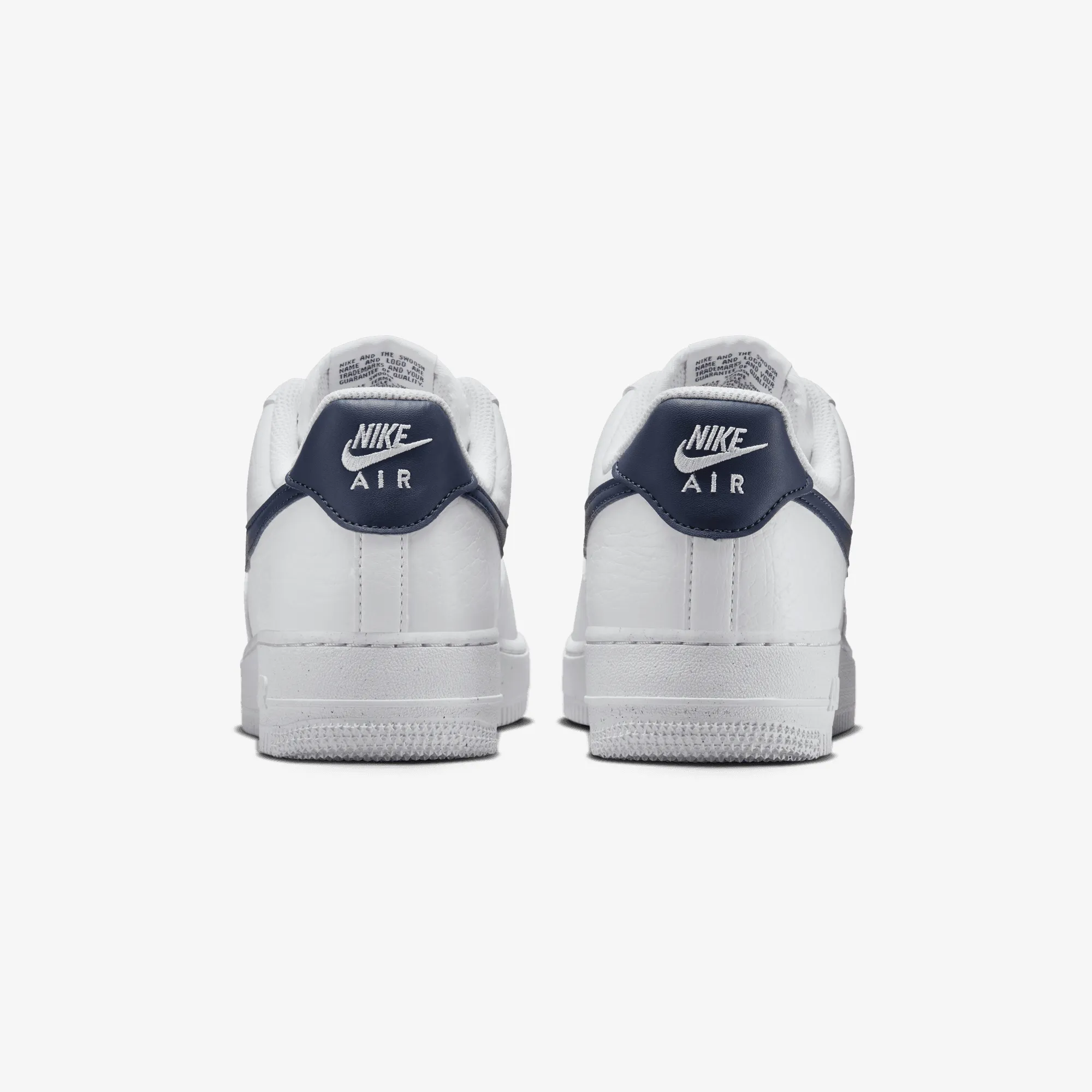 NIKE | AIR FORCE 1 '07 NEXT NATURE { WHITE/MIDNIGHT NAVY-WHITE Advanced Foot Support EVA Composite