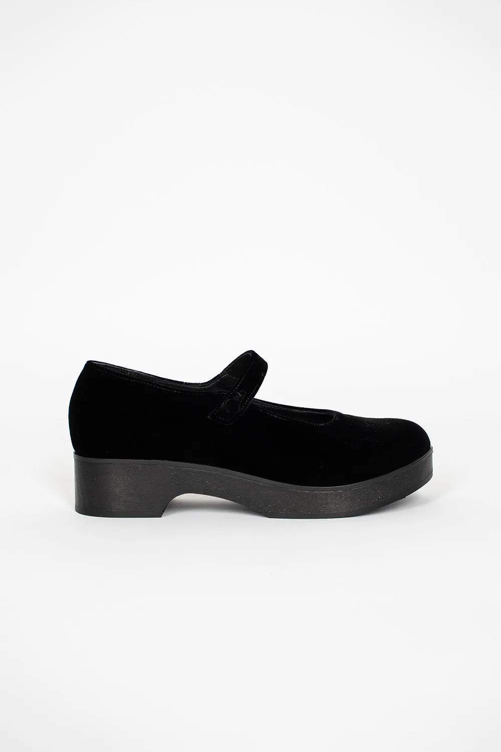 Viral Pop Button Ballerina Clog Black