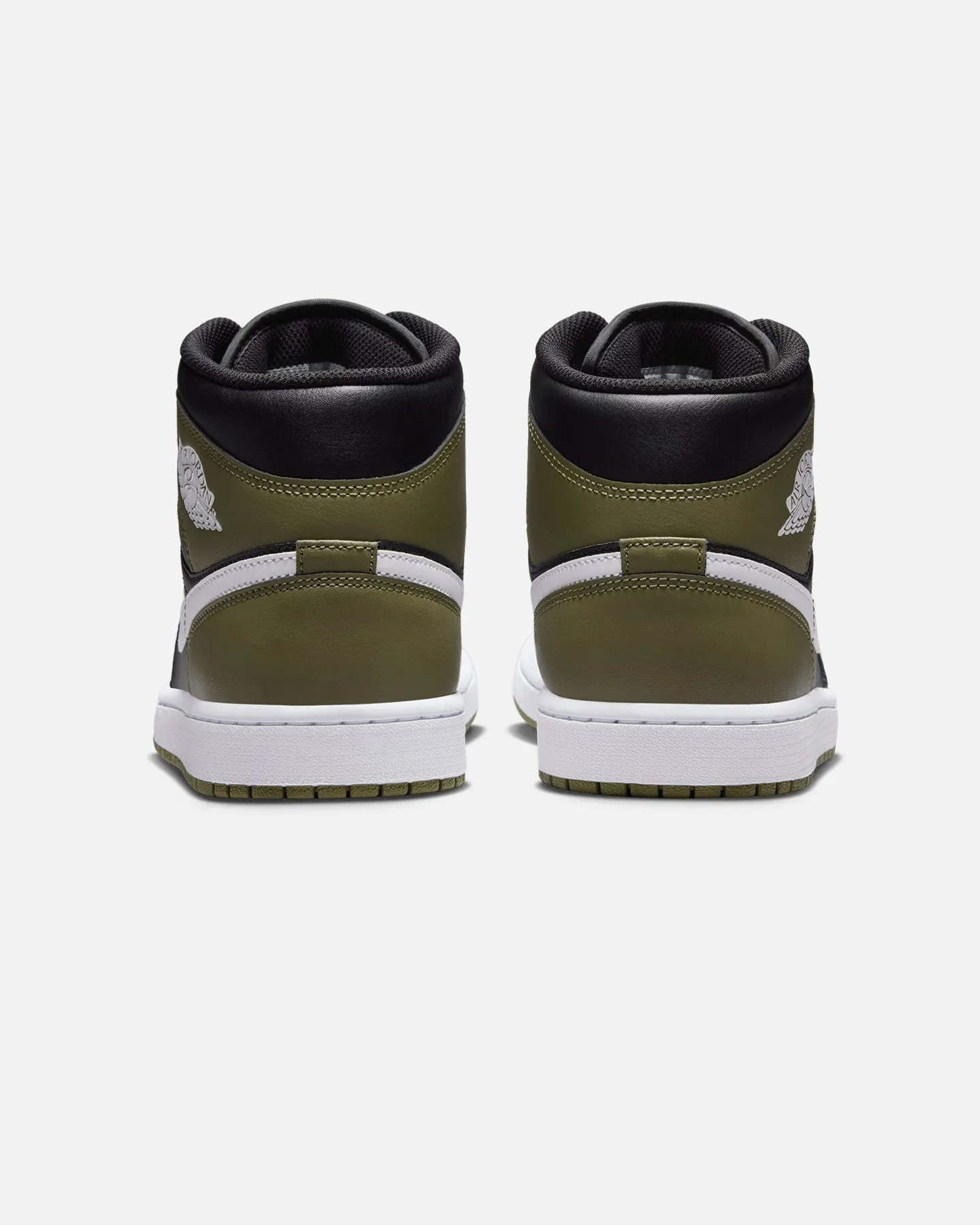 Jordan Air Jordan 1 Mid "Sequoia" Black/White Comfortable Design Neutral Base