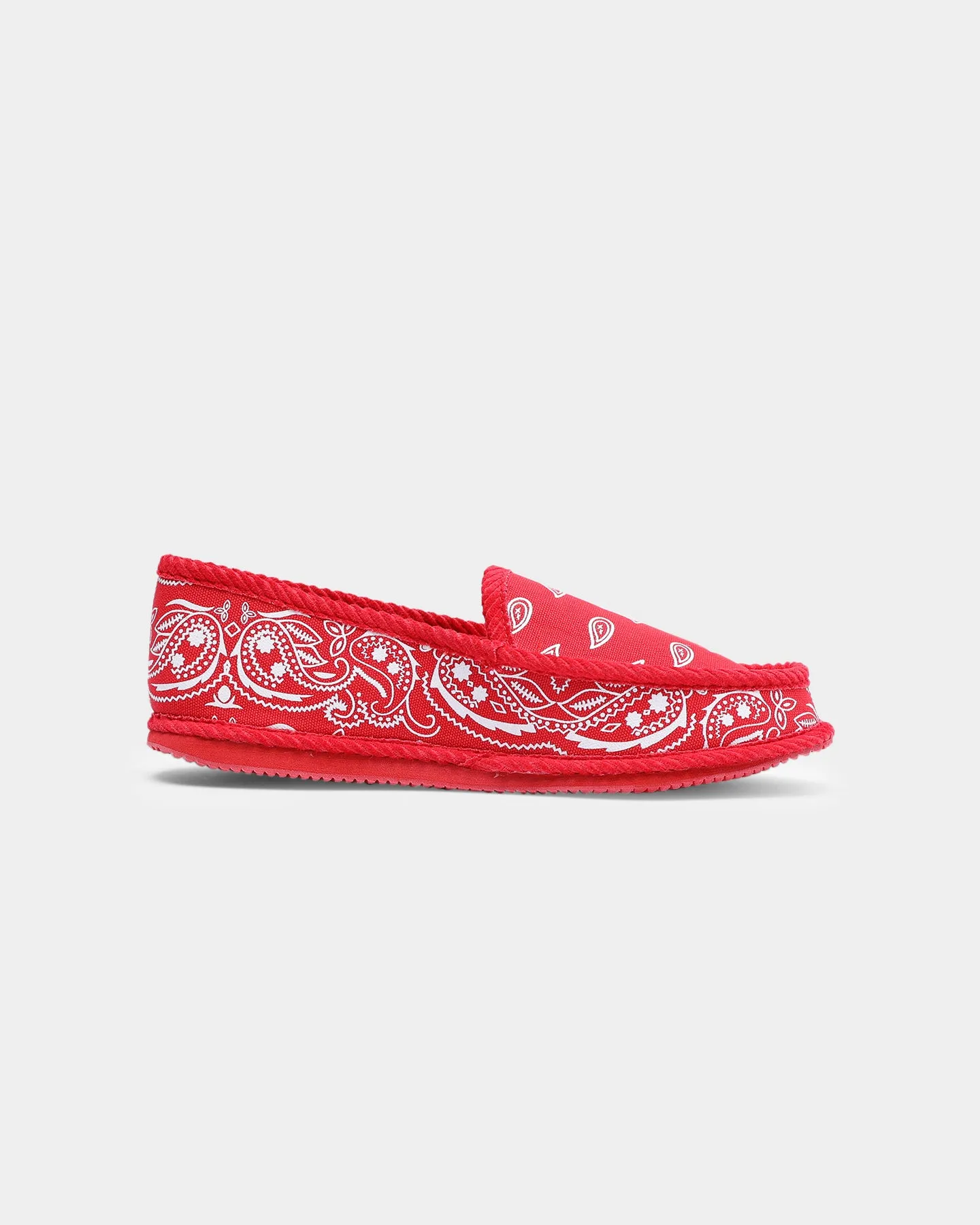 Goat Crew Bandana Slipper Red/White Fashionable