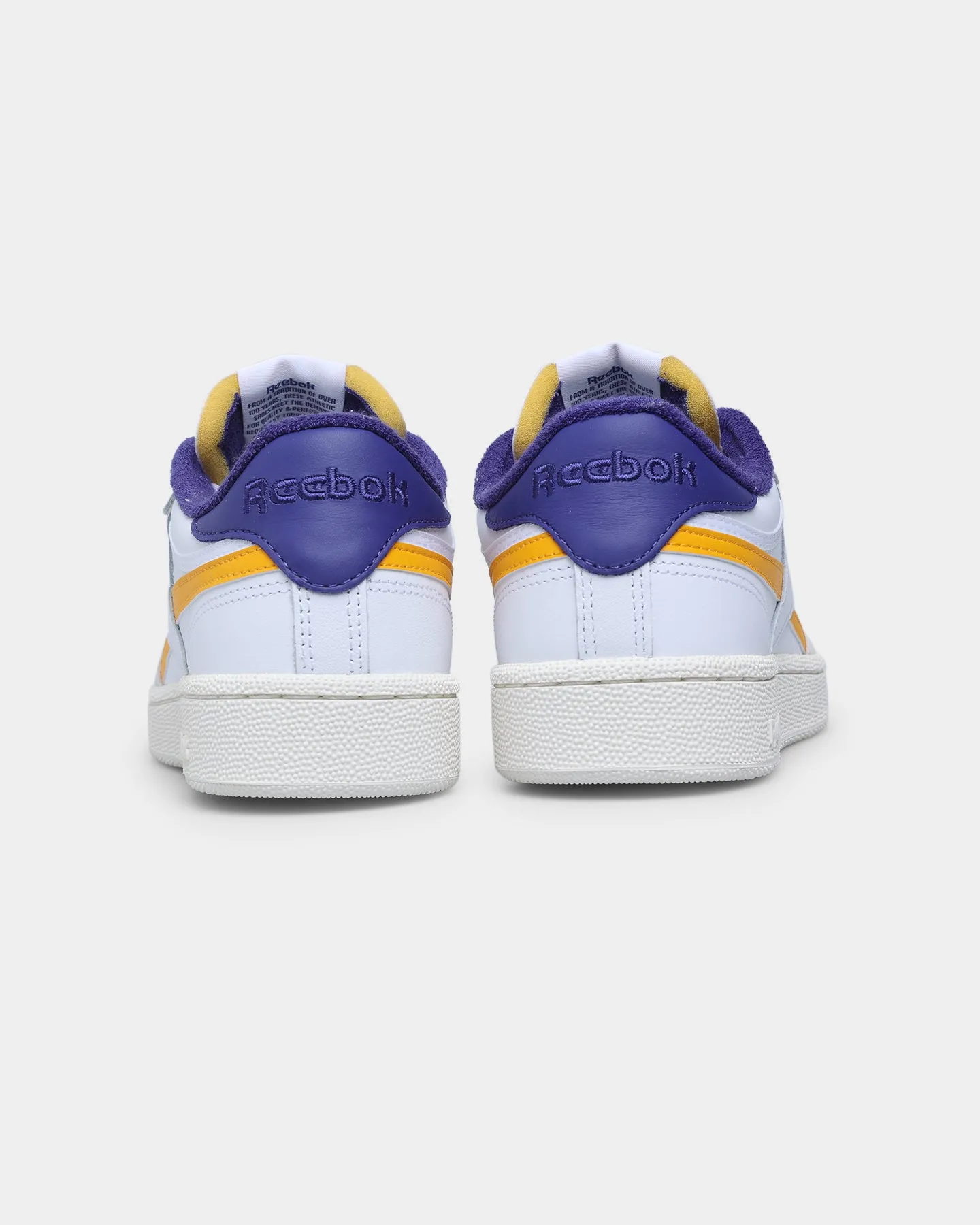 Reebok Club C Revenge White / Collegiate Gold / Bold Purple Star Edge