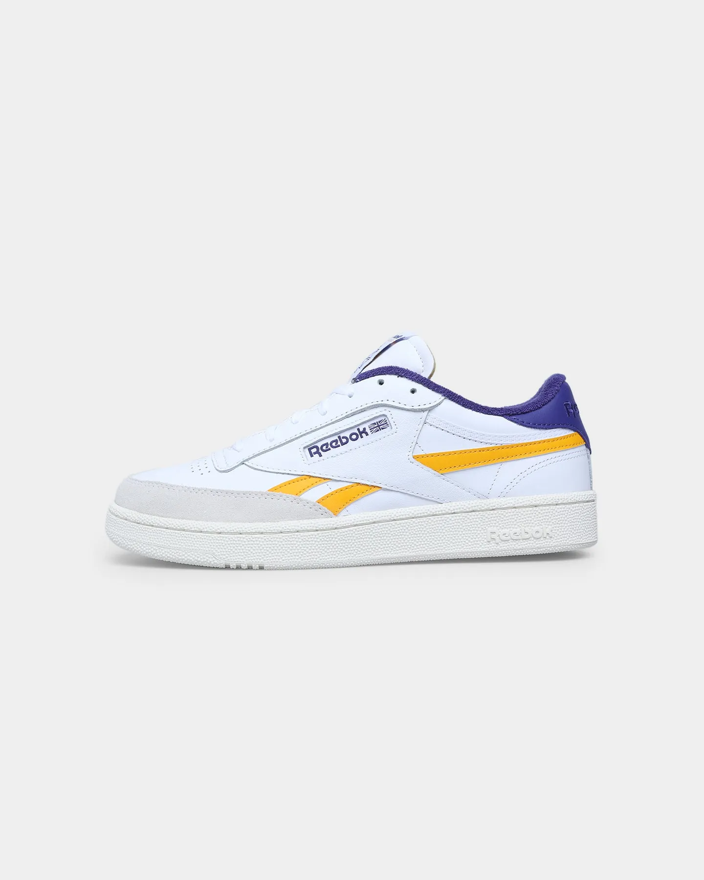 Reebok Club C Revenge White / Collegiate Gold / Bold Purple Snow Ride Comfort Strap