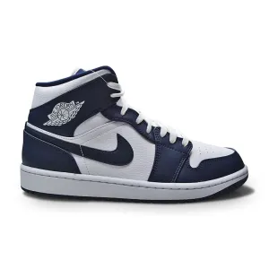 Nike Air Jordan 1 Mid 'White Metallic Gold Obsidian' Dynamic Flex Grooves
