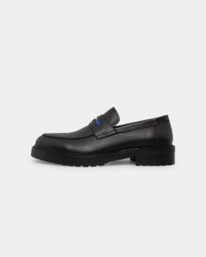 Comfort Shank Track Run Carre Decade Penny Loafer Black/Red/Blue