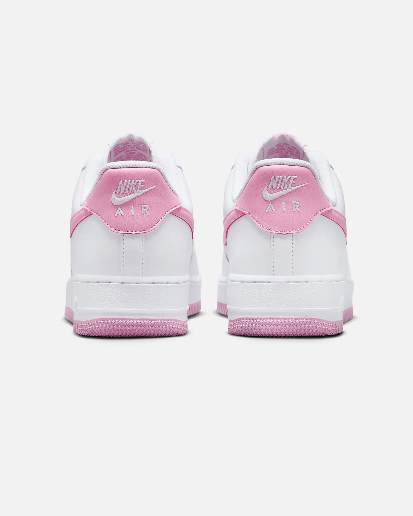 Nike Air Force 1 '07 Essentials White/Pink Rise Slip Safe Moist Guard