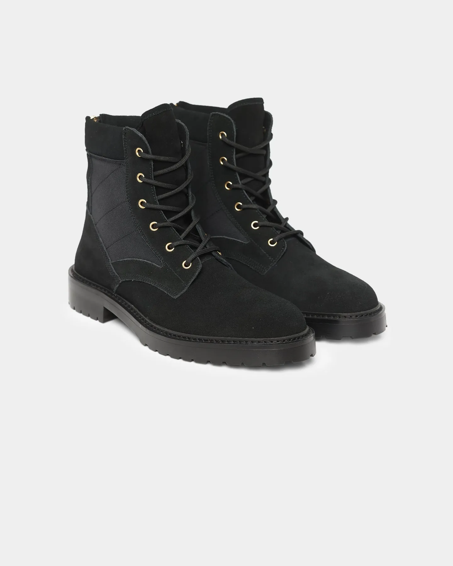 Saint Morta Legion Boot Black/Gold velcro Date night
