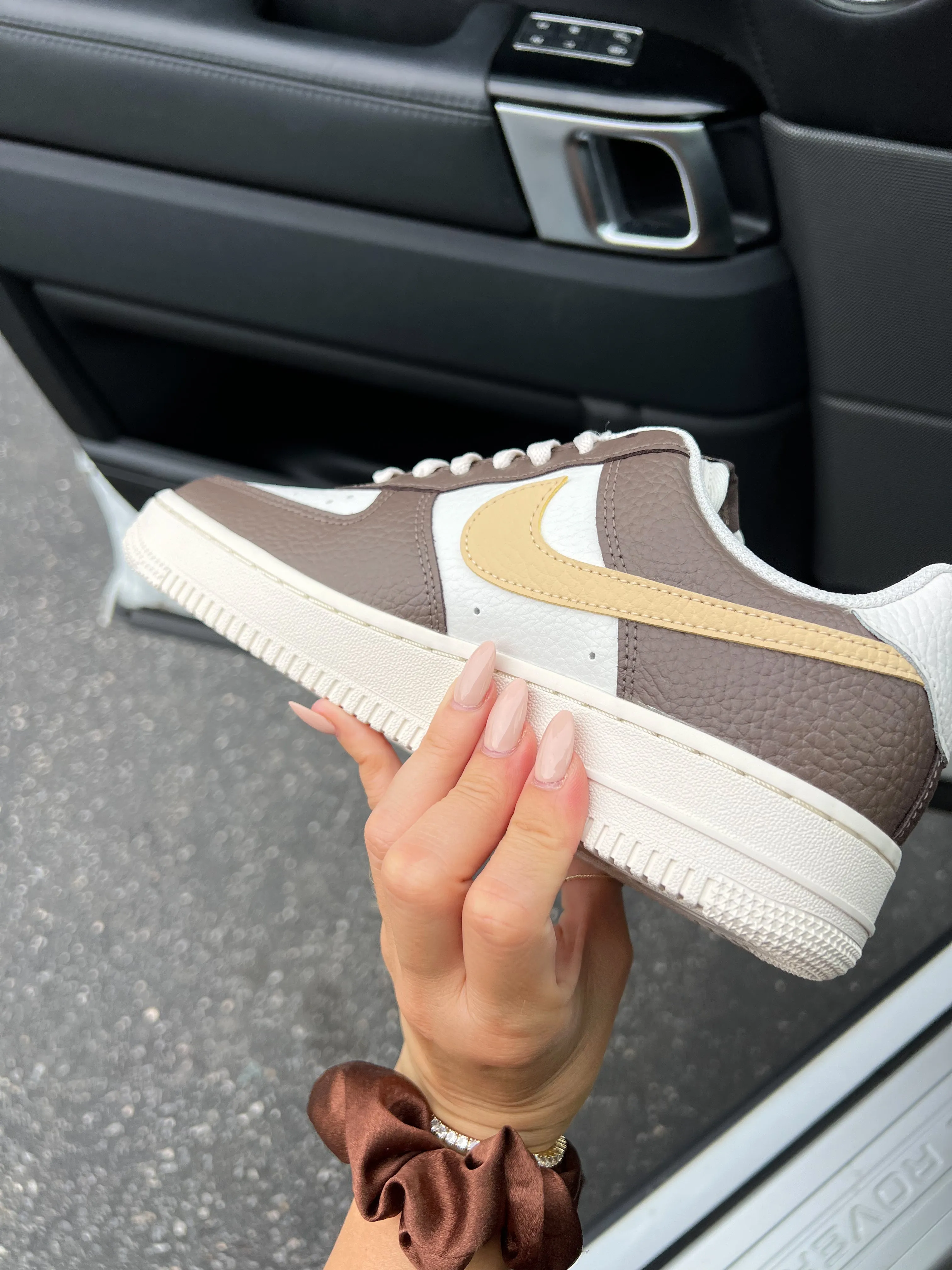 Trendy Footwear Urban Cool Espresso Swarovski Womens Nike Air Force One