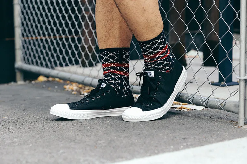 Chuck Taylor All Star II OX Black/white Ventilated Design Narrow Fit