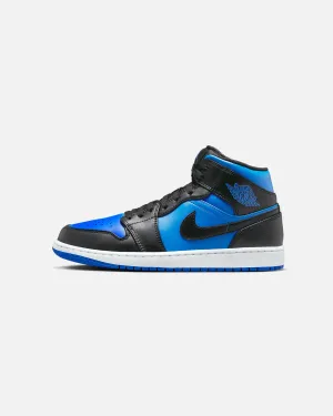 Jordan Air Jordan 1 Mid "Black Royal" Black/Royal Luggage Fit Stone Grip