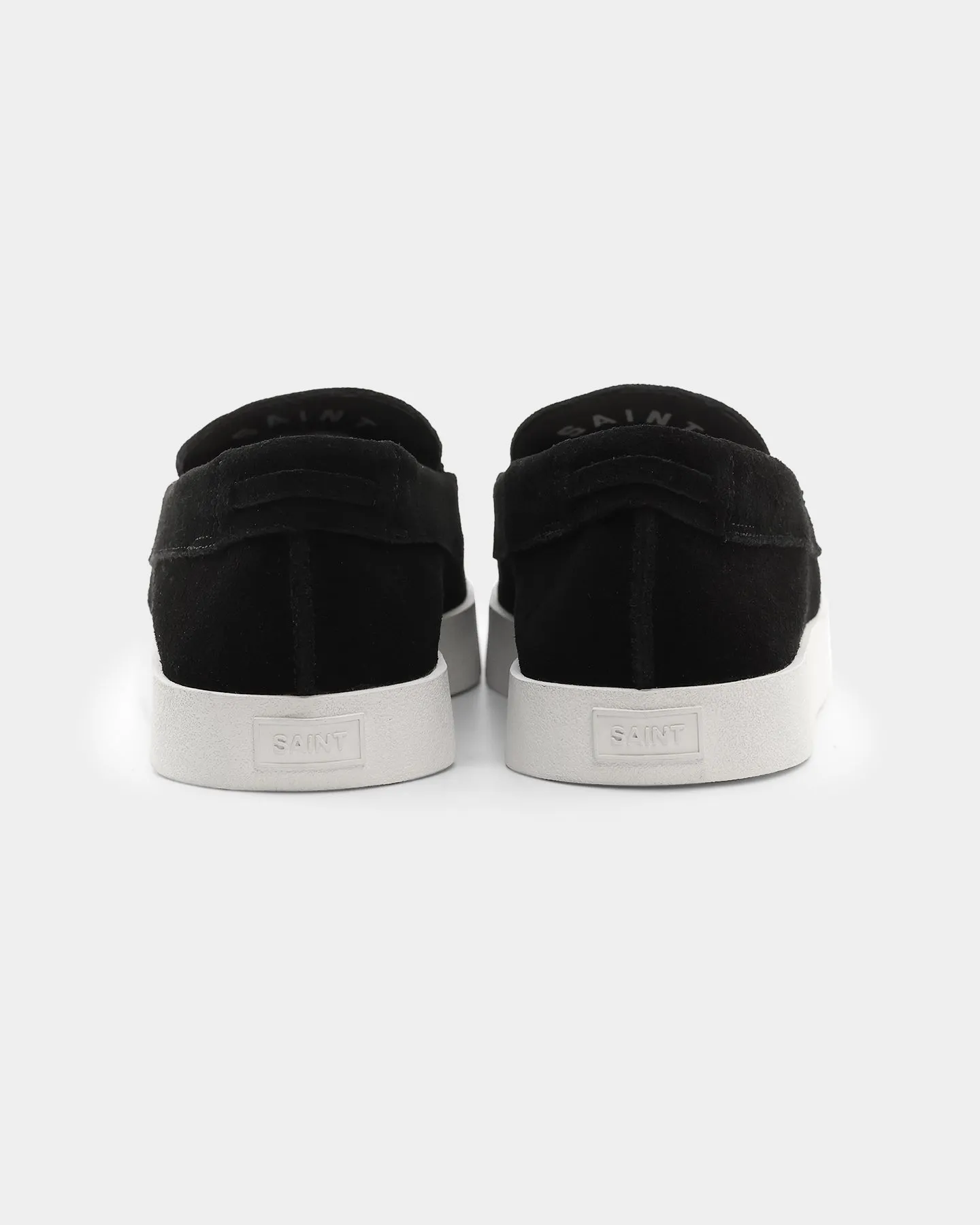 Saint Morta Hemisphere Suede Slip On Loafer Black/White Anti Odor Outdoor Explorers