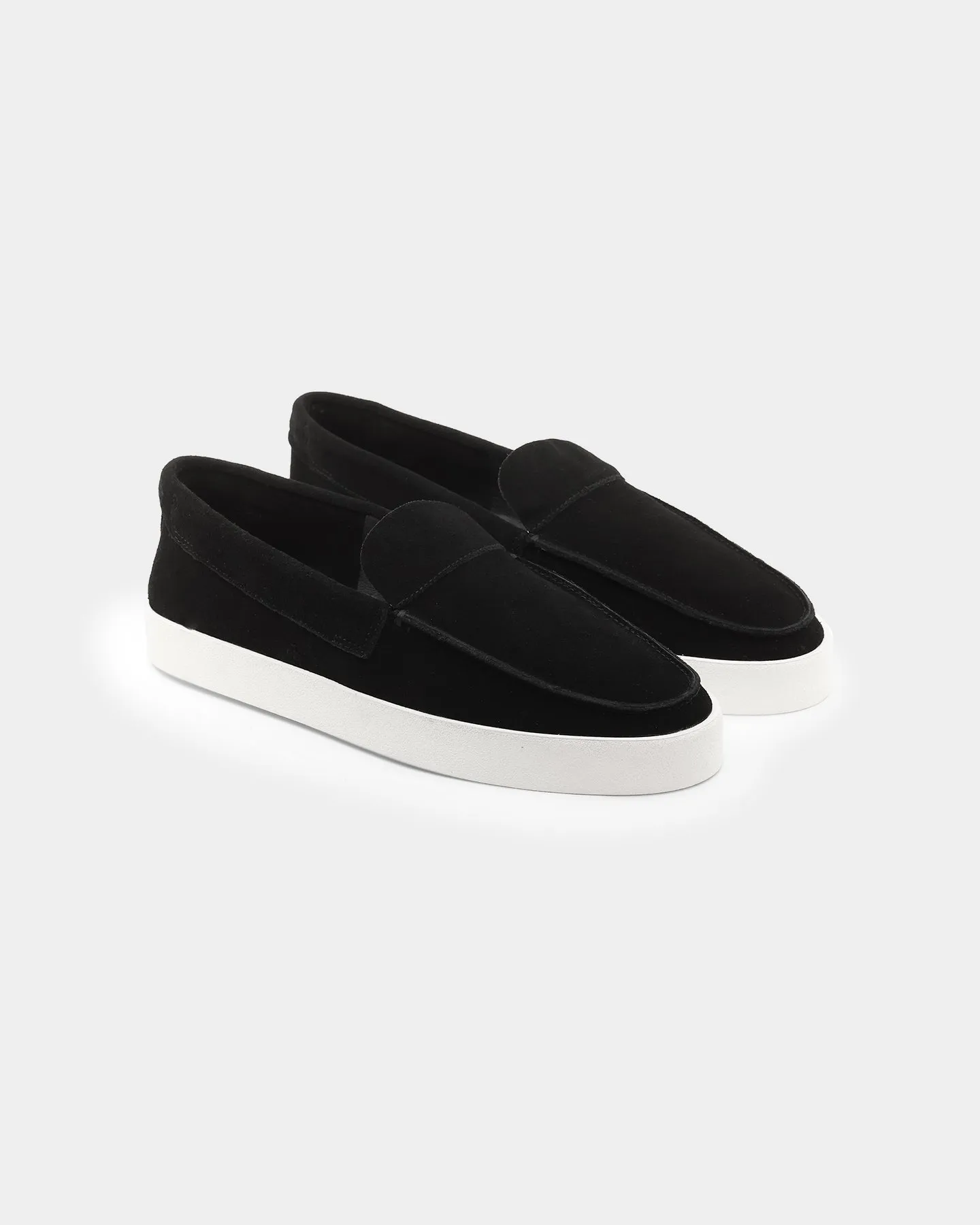Saint Morta Hemisphere Suede Slip On Loafer Black/White Lace Up Style Ergonomic City Adventure