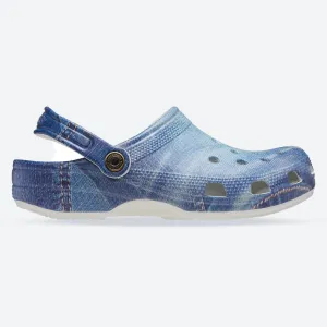 Flexible Outdoor Shoes Trendy Vacation Sandals Men's Crocs 210402 Classic Denim Clog Sandals