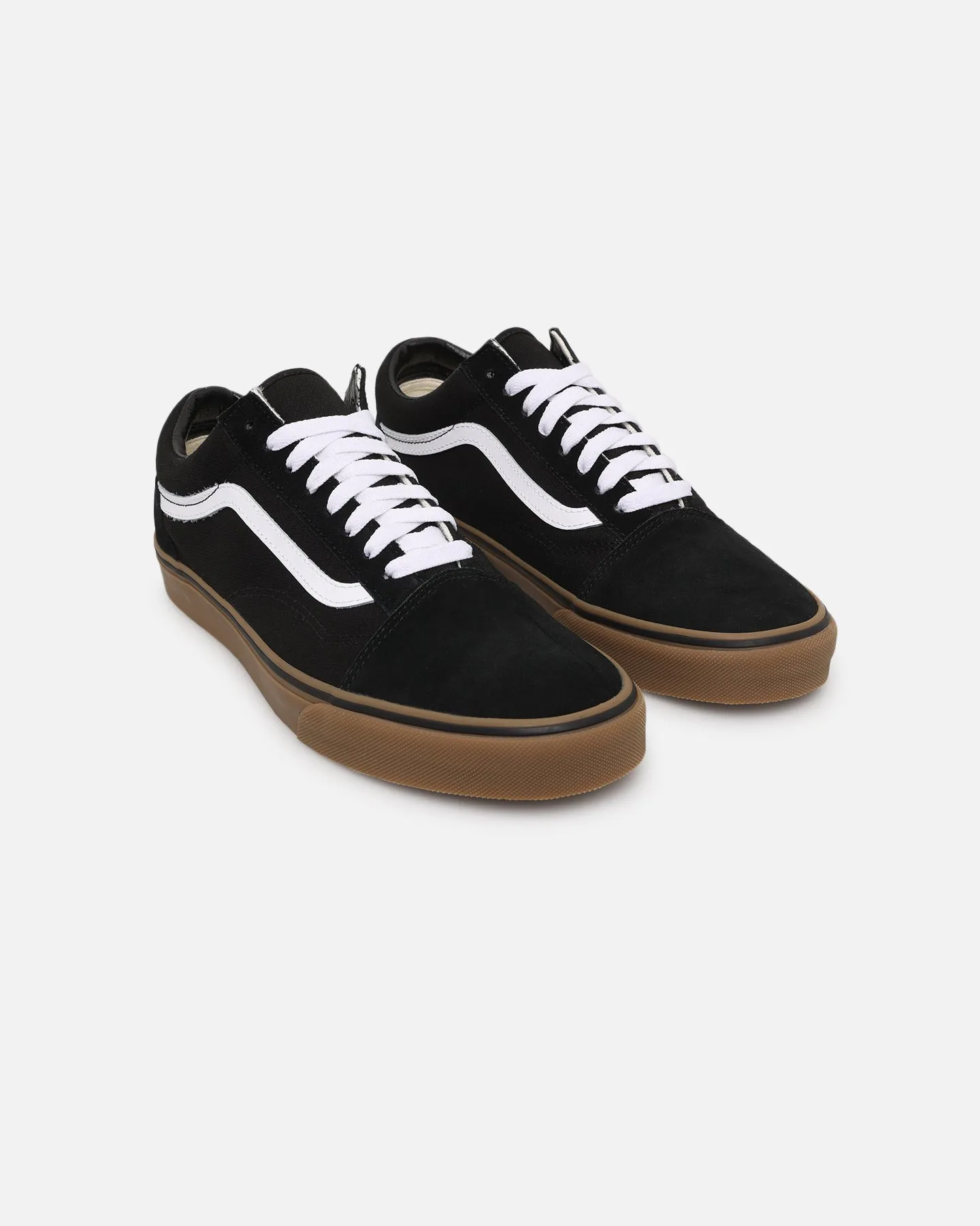 Vans Old Skool Black/White/Gum Wide toe box Mesh Upper