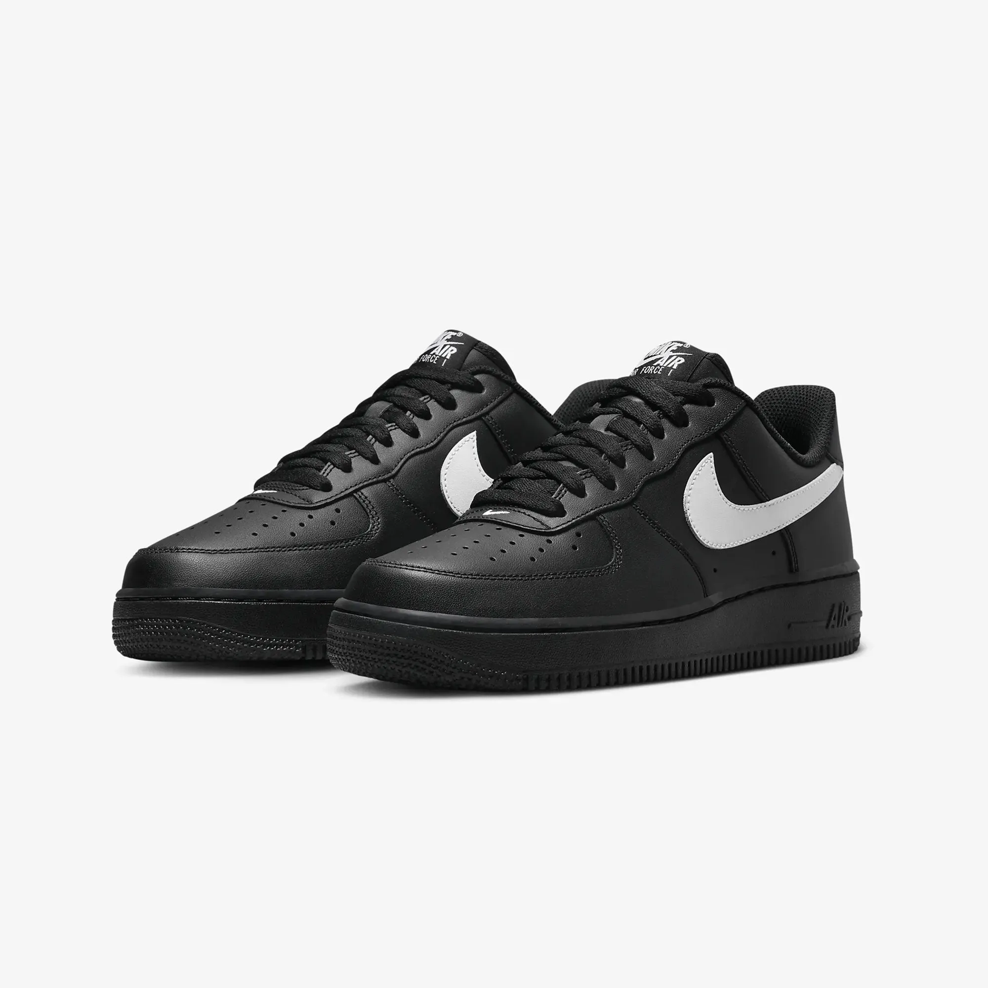 NIKE | AIR FORCE 1 '07 { BLACK/WHITE-BLACK AntiSlip Enhanced Durability