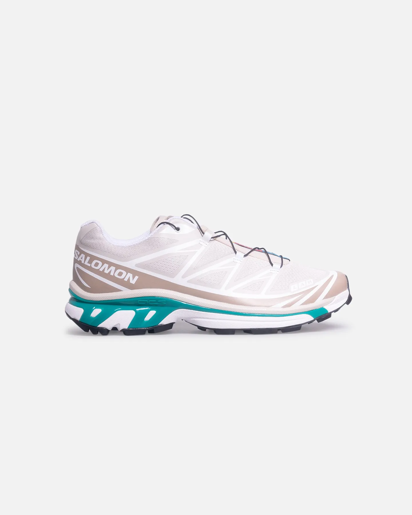 Travel Active hook and loop closure Salomon XT-6 Rainy Day/White